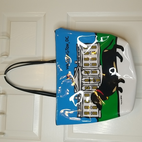 Marc Tetro Handbags - Marc Tetro NYC Medium Zip Daschsund Tote Washington Dc